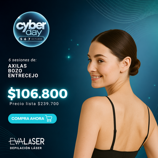 Depilación Láser: Axilas + Bozo + Entrecejo