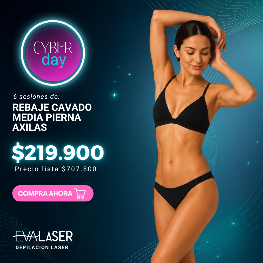 Depilación Láser: Rebaje Cavado + Medias Piernas + Axilas