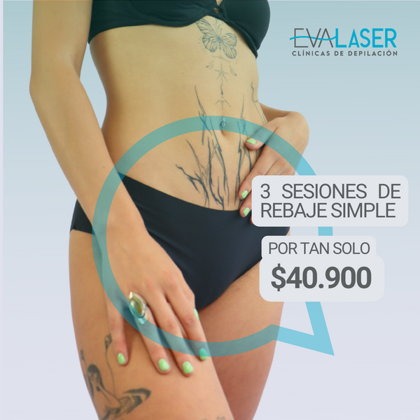 DEPILACI N L SER REBAJE SIMPLE 3 SESIONES Evalaser