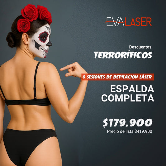 Espalda Completa: 6 sesiones de depilación láser
