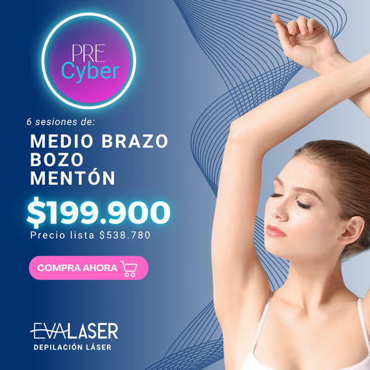 Medio brazo + bozo + mentón